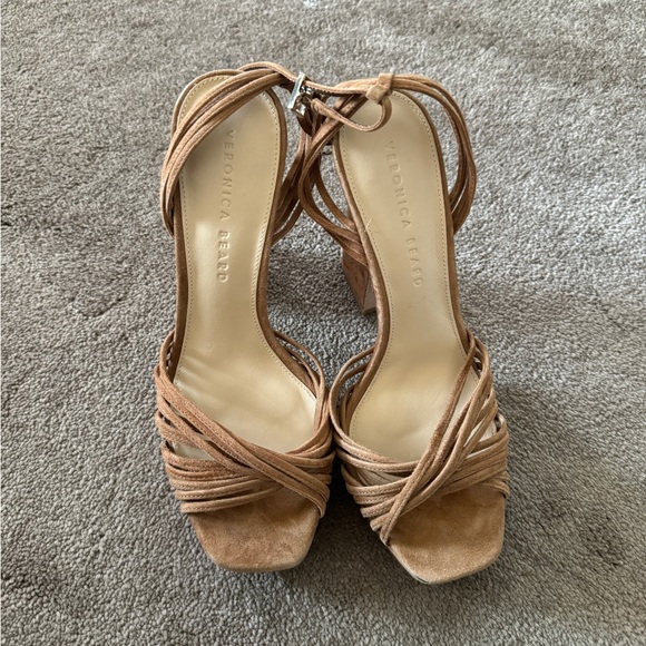 Veronica Beard Fletcher Ankle Strap Platform Heel-8 - Picture 2 of 9